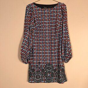 Laundry By Shelli Segal Geometric Print Stretch Jersey Dress